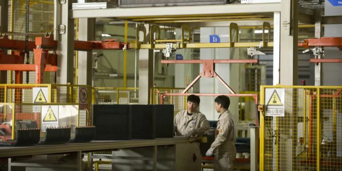 Chinas Wirtschaft muss einen Rückschlag verzeichnen.