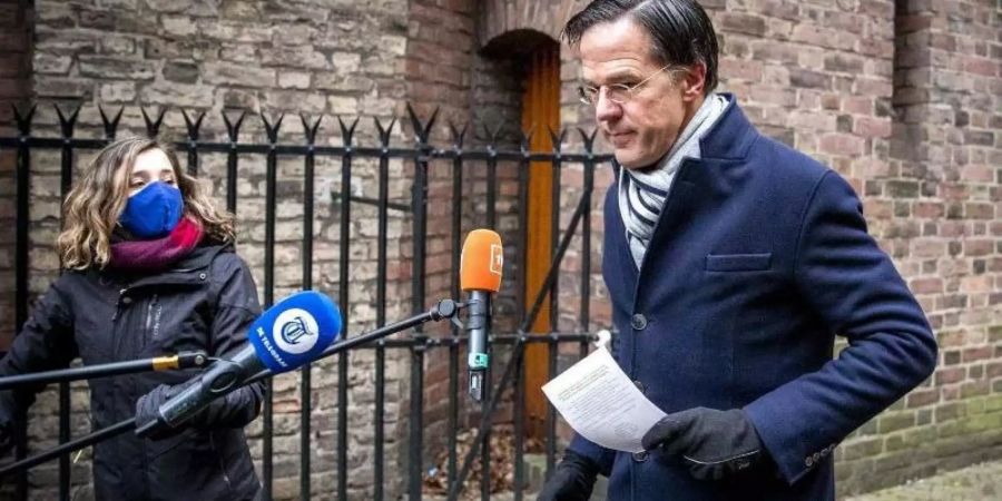 Die Regierung von Ministerpräsident Mark Rutte ist laut Medienangaben zurückgereten. Foto: Remko De Waal/ANP/dpa