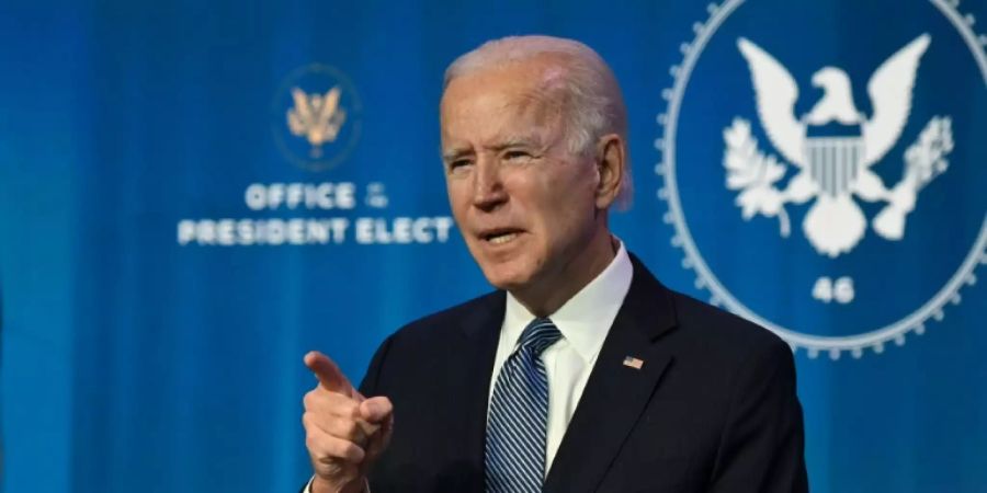 Biden bei seiner Rede in Wilmington