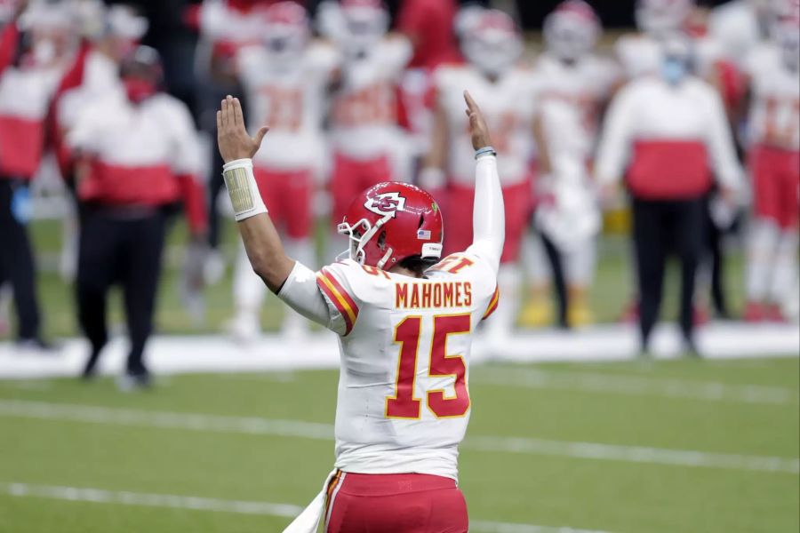 Sein Gegenüber, Pat Mahomes, war dreimal erfolgreich in die Endzone.