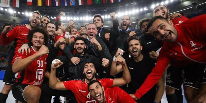 WM-Gastgeber Ägypten trifft im WM-Viertelfinale auf Titelverteidiger Dänemark. Foto: -/Egypt 2021 Men's Handball World Championship/dpa WM-Gastgeber Ägypten trifft im WM-Viertelfinale auf Titelverteidiger Dänemark. Foto: -/Egypt 2021 Men's Handball World Championship/dpa