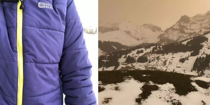 Klebt auf Ski-Jacken - Saharastaub sorgte für «mystische Stimmung»