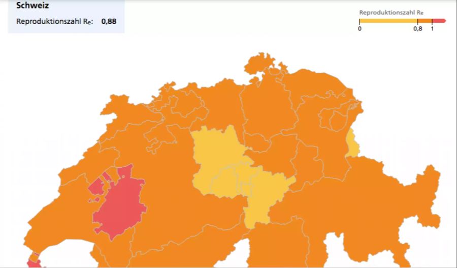 R-Wert Schweiz Coronavirus