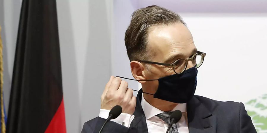 Der deutsche Aussenminister Heiko Maas versichert den Nachbarstaaten Deutschlands, dass die Grenzen trotz verschärfter Massnahmen gegen die Corona-Pandemie offen bleiben. (Archivbild)