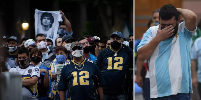 Fussball-Ikone tot - LIVE: Tausende nehmen Abschied von Diego Maradona