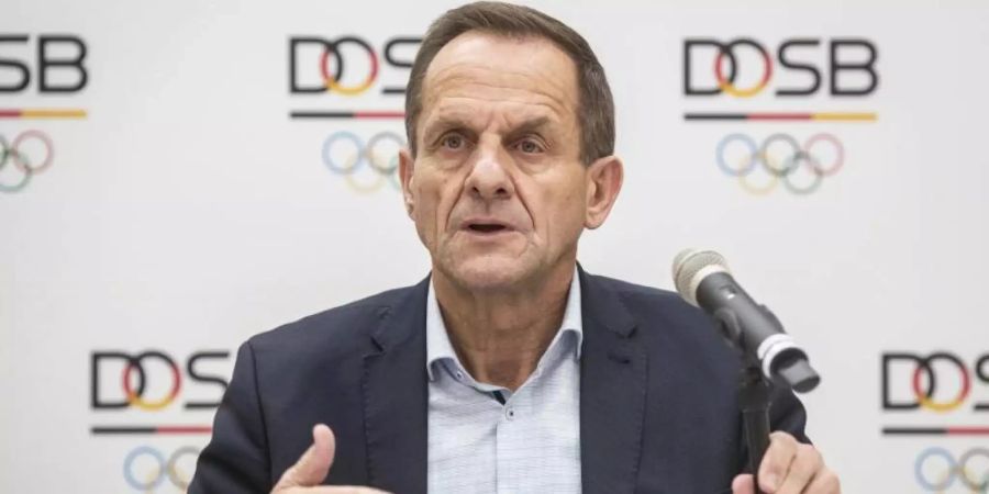 DOSB-Chef Alfons Hörmann bedankte sich für die erhöhte Sportförderung. Foto: Frank Rumpenhorst/dpa