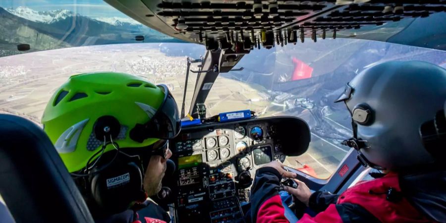 400 Gäste wurden mit dem Helikopter ausgeflogen.