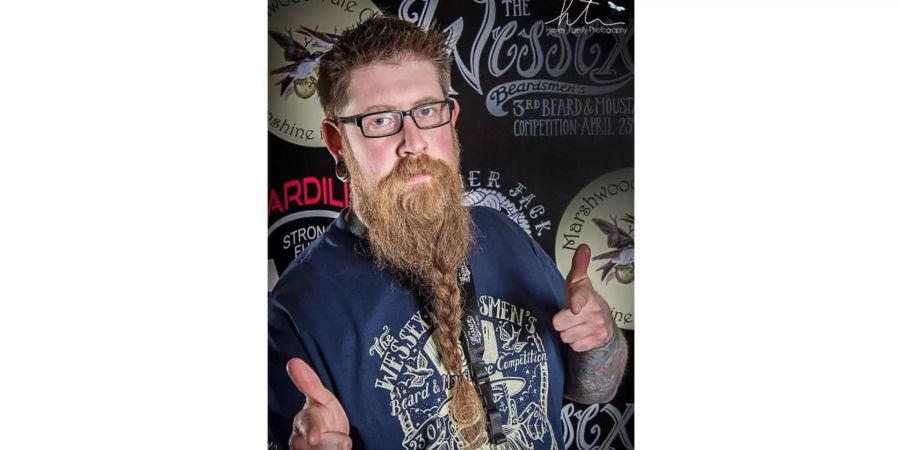 Andy Teague ist Präsident der britischen Beard and Moustache Association und Sekretär der Wessex Beardsmen.