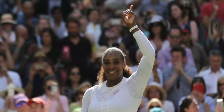 Serena Williams ist nach einem schwierigen Spiel im Halbfinal.