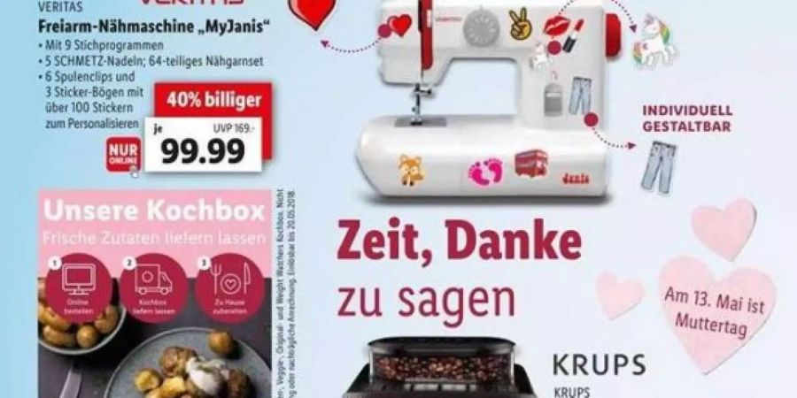 Mit dieser Anzeige erhitzte Lidl kürzlich die Gemüter.