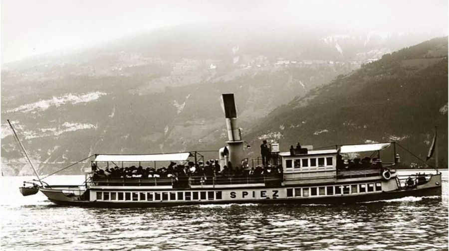 1901 feierte das «Spiezerli» seine Jungfernfahrt auf dem Thunersee.