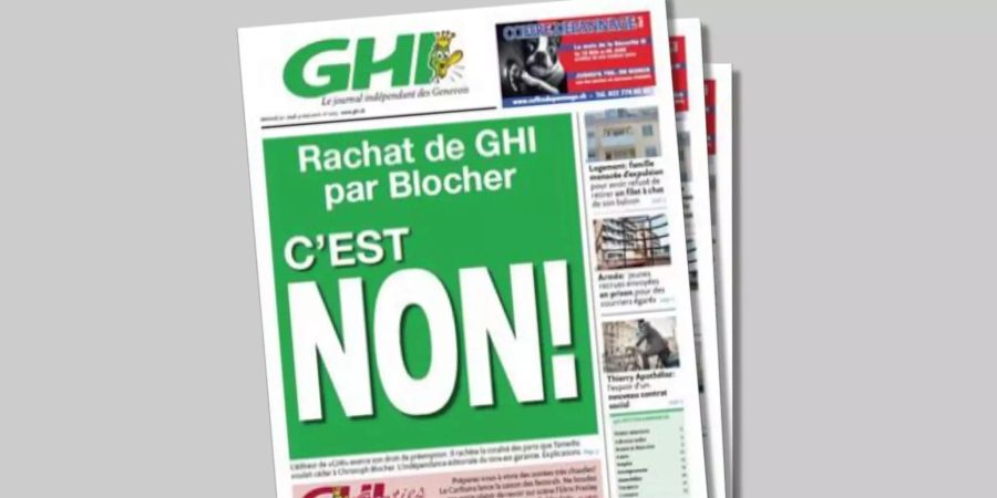 Der Entscheid wurde auch auf der Titelseite der GHI gross angekündigt.