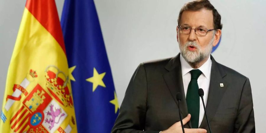 Ministerpräsident Mariano Rajoy will eine Neuwahl des Regionalparlaments in Barcelona.