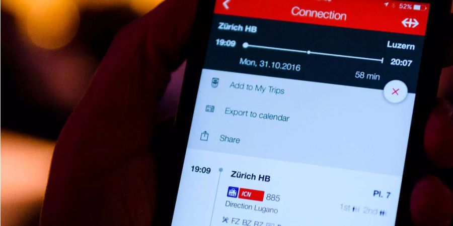 Gewinnt an Beliebtheit: Das Lösen von Zugtickets via App.