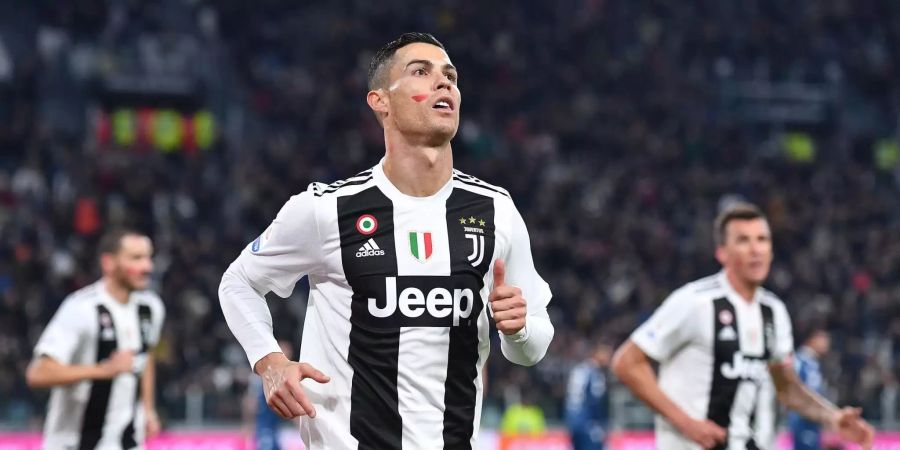 SPAL Ferrara gegen Juventus Turin mit Cristiano Ronaldo.