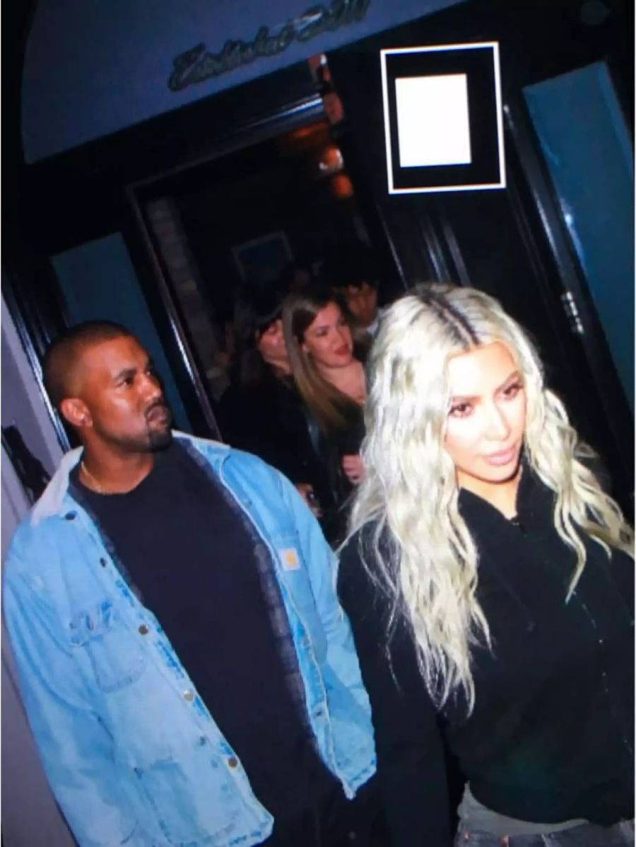 Nau-Reporterin Angelika Meier mit Kim Kardashian und Kanye West.