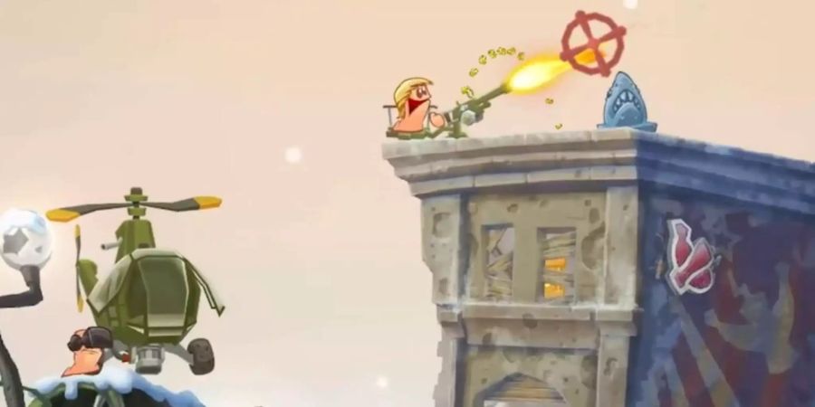 Worms bietet auch auf der Switch den klassischen Spielspass.