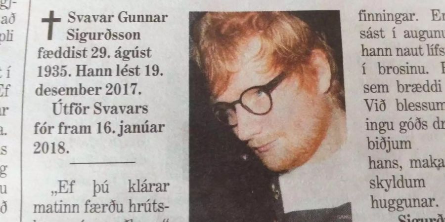 Ist Ed Sheeran wirklich gestorben?