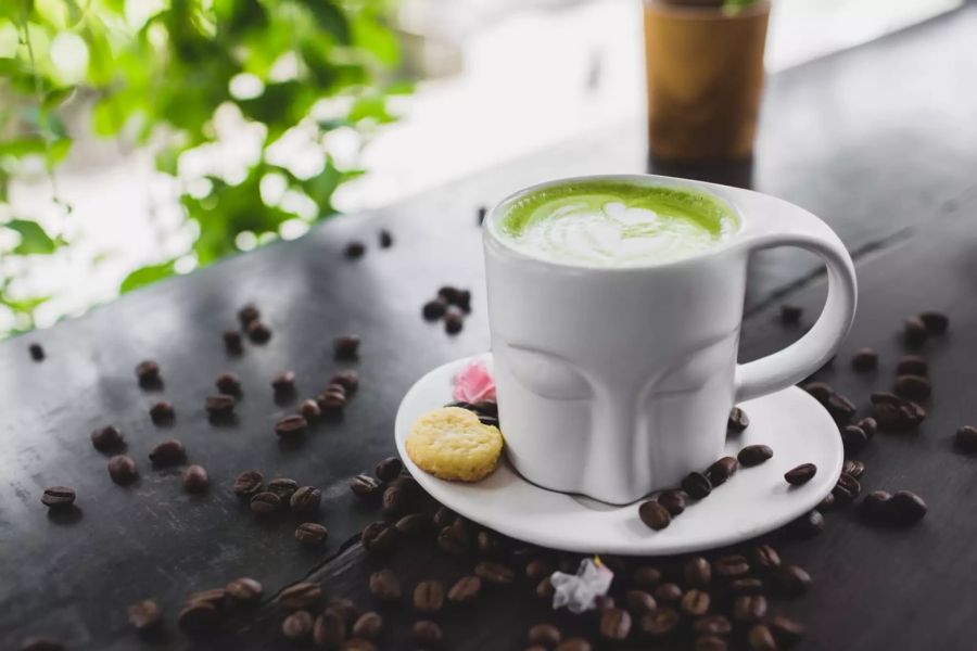 tasse mit Matcha