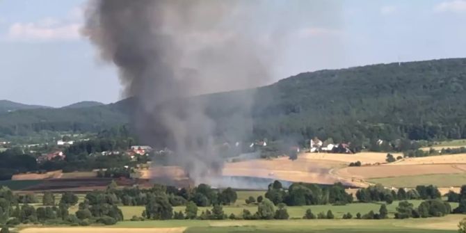 Flächenbrand nahe Pretzfeld