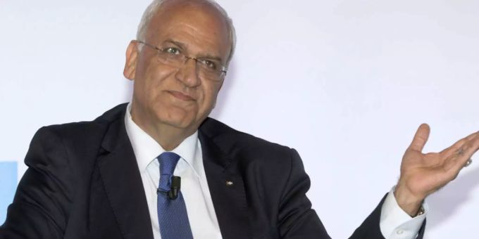 Der palästinensische Chefunterhändler Sajeb Erekat. Sajeb Erakat