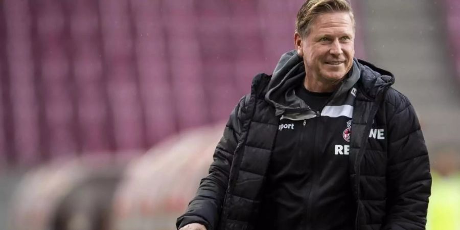 Trainer Markus Gisdol muss mit dem 1. FC Köln beim VfB Stuttgart antreten. Foto: Marius Becker/dpa