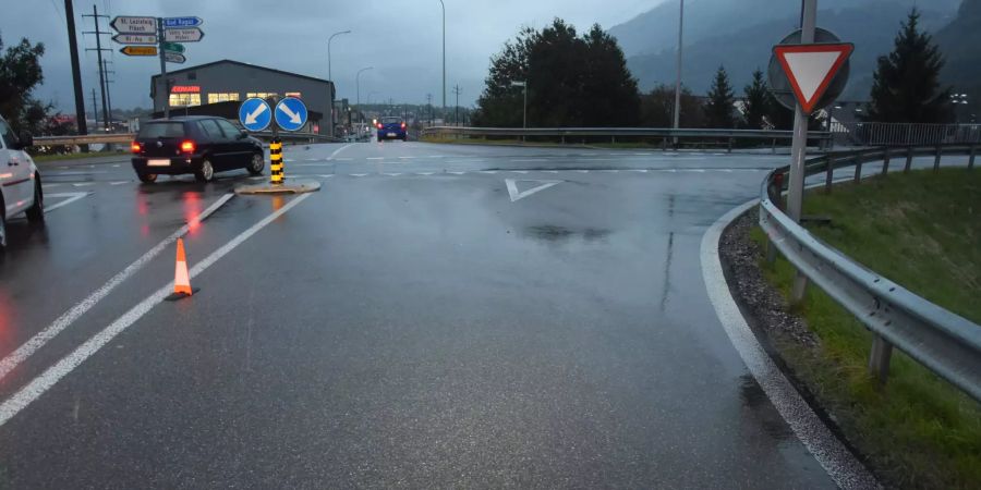 Selbstunfall mit Roller