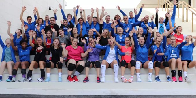 Die passionierten Spielerinnen des Volleyballclubs Oftringen. VBCO Oftringen Volleyball