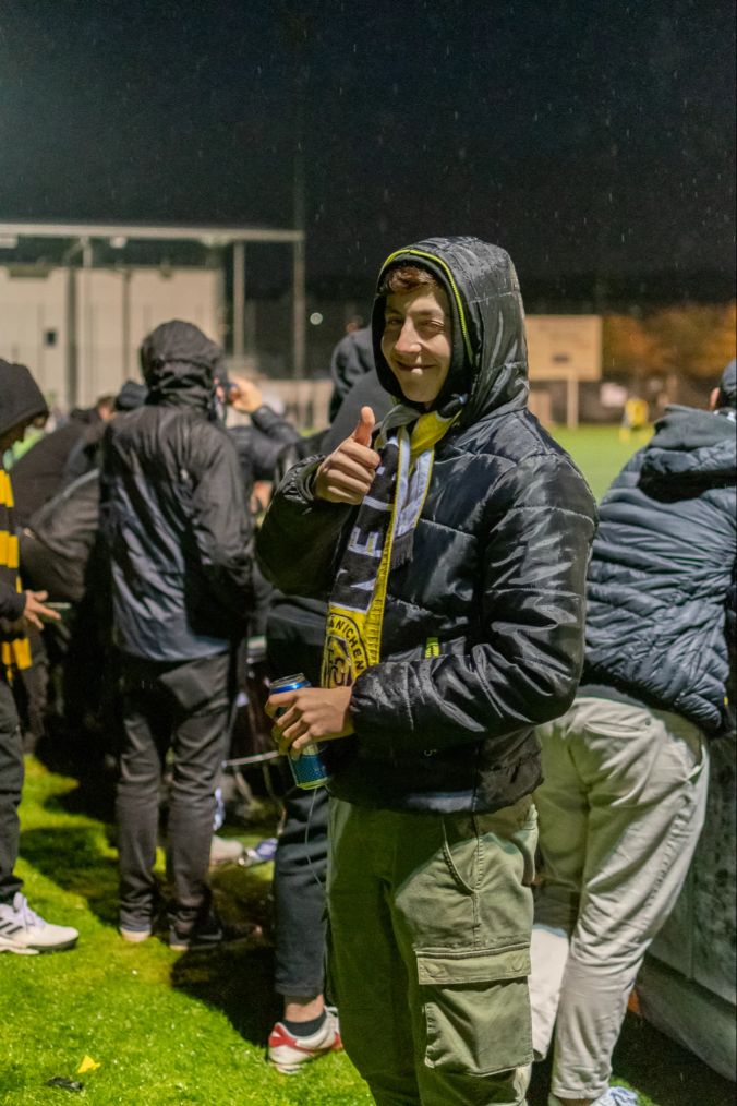 Ein Fan des FC Gränichen.