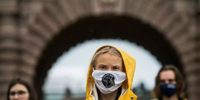 Klimaaktivistin Greta Thunberg Klimaaktivistin Greta Thunberg