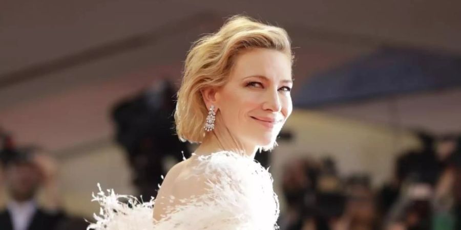 Schauspielerin Cate Blanchett ist die Jurychefin in Venedig. Foto: Kirsty Wigglesworth/AP/dpa