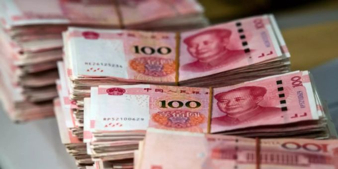 100-Yuan-Noten. Yuan