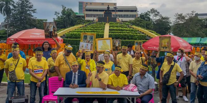 Thailand Monarchie Demonstranten