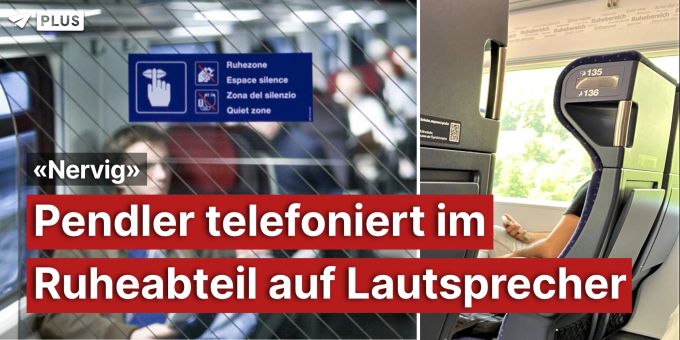 «Nervig» - Pendler telefoniert im Ruheabteil auf Lautsprecher