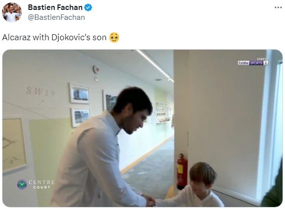 Novak Djokovic: So süss gratuliert Sohn Stefan (8) Champion Alcaraz