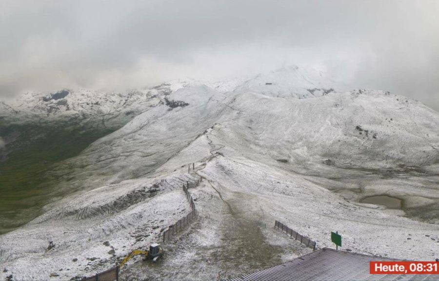 Auf dem Crap Masegn im Skigebiet Laax/Flims sieht es wie gepudert aus.