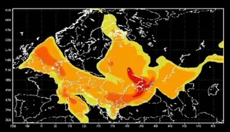 Tschernobyl radioaktive Wolke