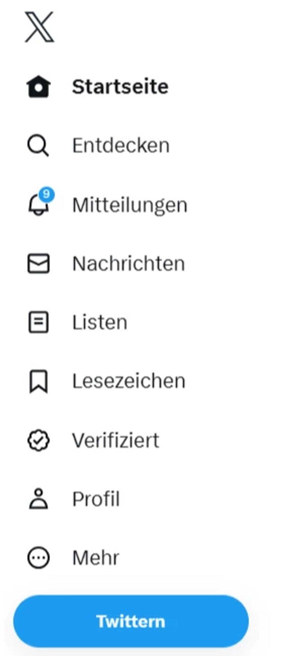 Der blaue Vogel ist Geschichte. Auf Twitter findet man nun das neue Logo «X».