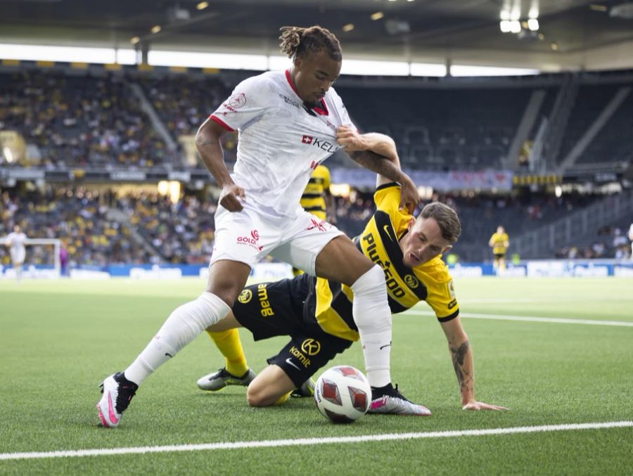 Winterthurs Samuel Ballet (l.) kann nach einer guten halben Stunde auf 1:2 verkürzen.