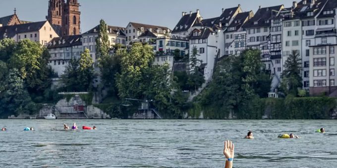 Rheinschwimmen in Basel. (Archivbild) basel