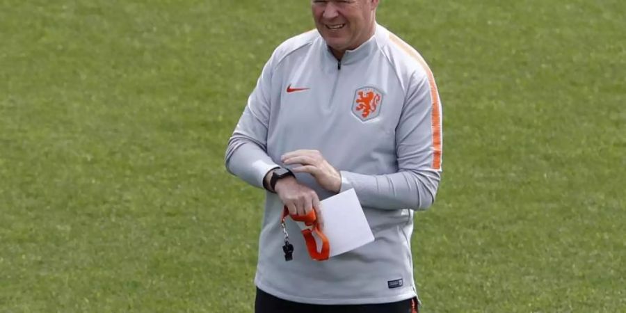 «Das Schöne am Fussball ist, dass du so jemanden nicht zu 100 Prozent stoppen kannst», sagte Koeman über Ronaldo. Foto: Armando Franca/AP