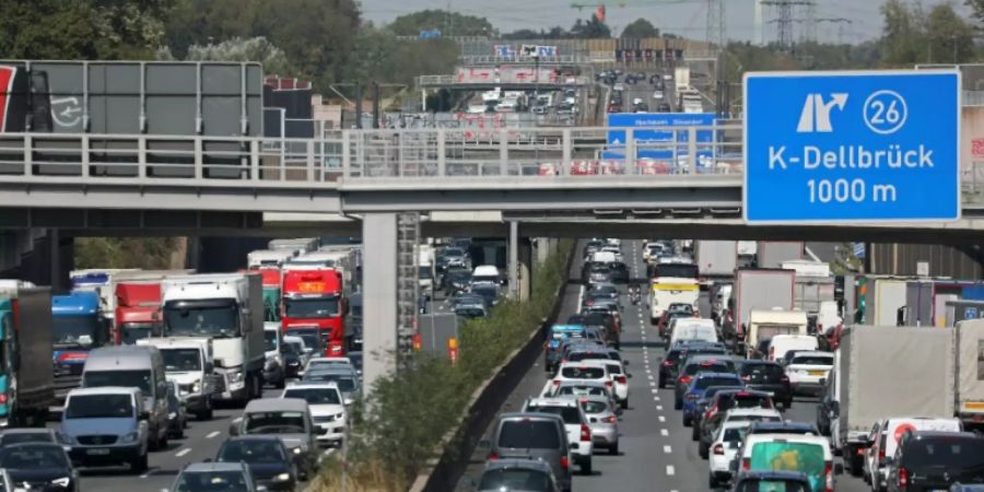 Stau auf einer Autobahn