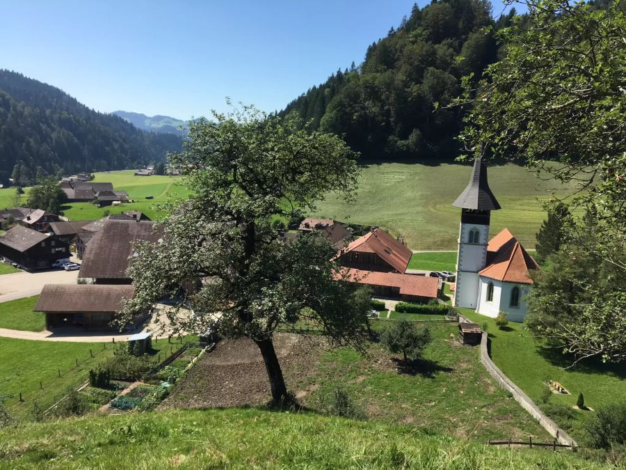 Gemeinde Trub BE von oben