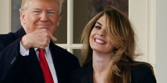 Donald Trump und Hope Hicks im März 2018 Donald Trump Hope Hicks