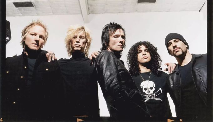Steven Adler war nach fünf Jahren schon nicht mehr Teil von «Guns'n'Roses». Er kämpfte mit Drogen. hier von links: Dave Kushner, Duff McKagan, Scott Weiland, Slash und Matt Sorum. «Guns'n'Roses»-