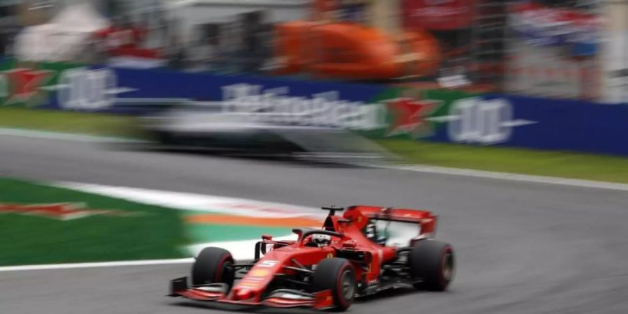 Fuhr im letzten Training in Monza am Schnellsten: Ferrari-Pilot Sebastian Vettel. Foto: Antonio Calanni