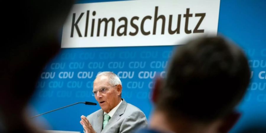 Schäuble eröffnet CDU-«Werkstattgespräch» zum Klima
