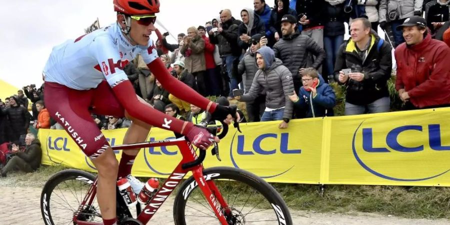Sieht Vaterfreuden entgegen: Nils Politt. Foto: Dirk Waem/BELGA
