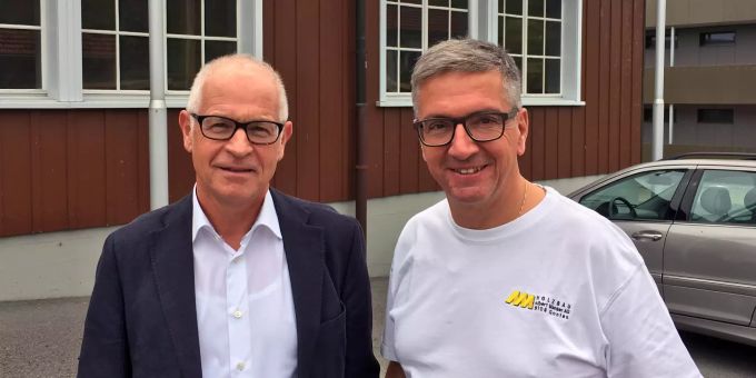 Landammann Roland Dähler und Albert Manser Landammann Roland Dähler und Albert Manser
