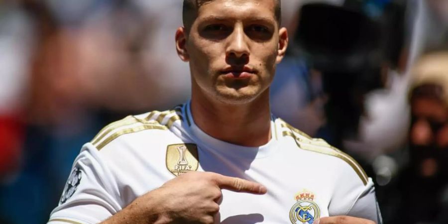 Der Serbe Luka Jovic träg künftig das Trikot von Real Madrid. Foto: Óscar J.Barroso/Europa Press